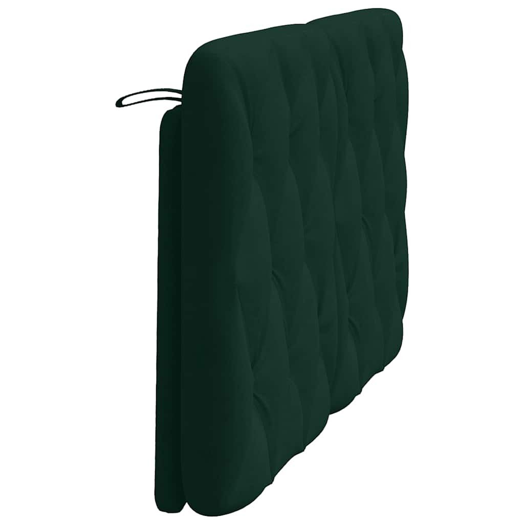 Cuscino Testiera Verde Scuro 140 cm in Velluto