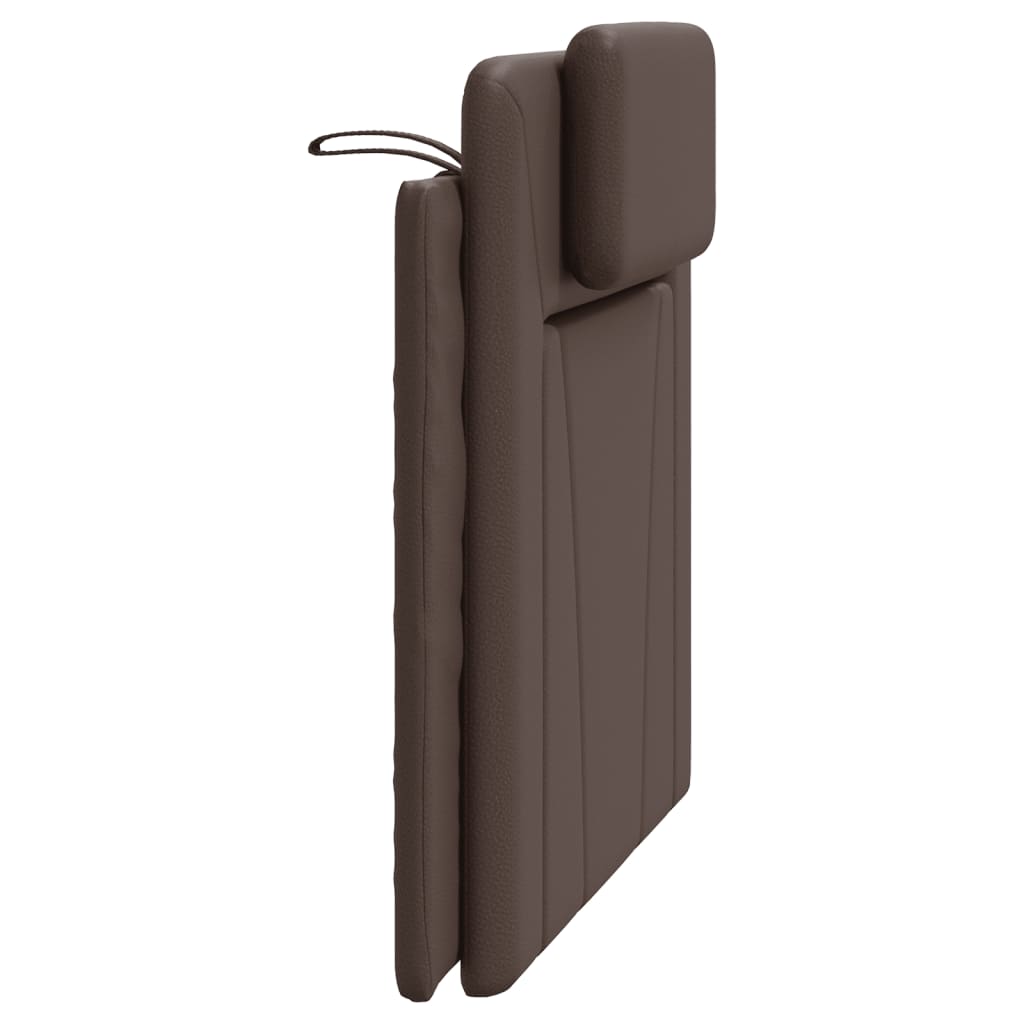 Cuscino Testiera Viana Marrone 100 cm in Similpelle