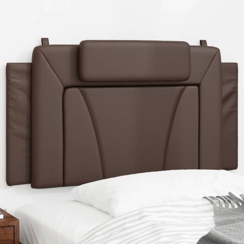 Cuscino Testiera Viana Marrone 100 cm in Similpelle