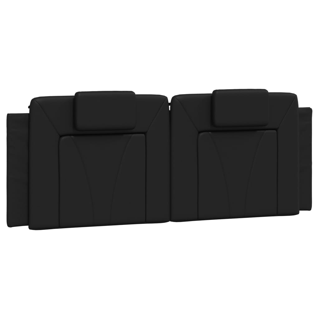 Cuscino Testiera Viana Nero 140 cm in Similpelle