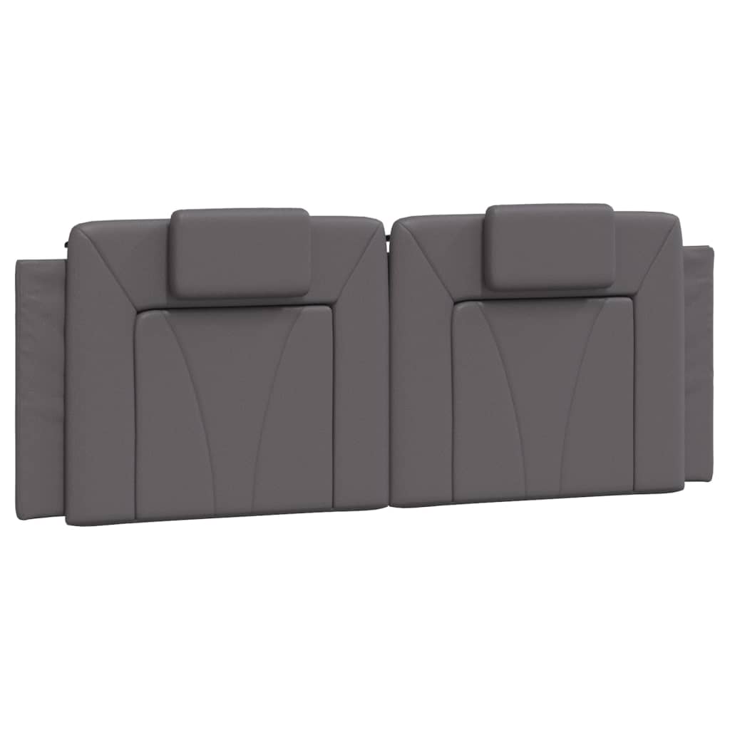 Cuscino Testiera Viana Grigio 140 cm in Similpelle