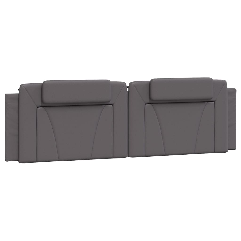 Cuscino Testiera Viana Grigio 180 cm in Similpelle