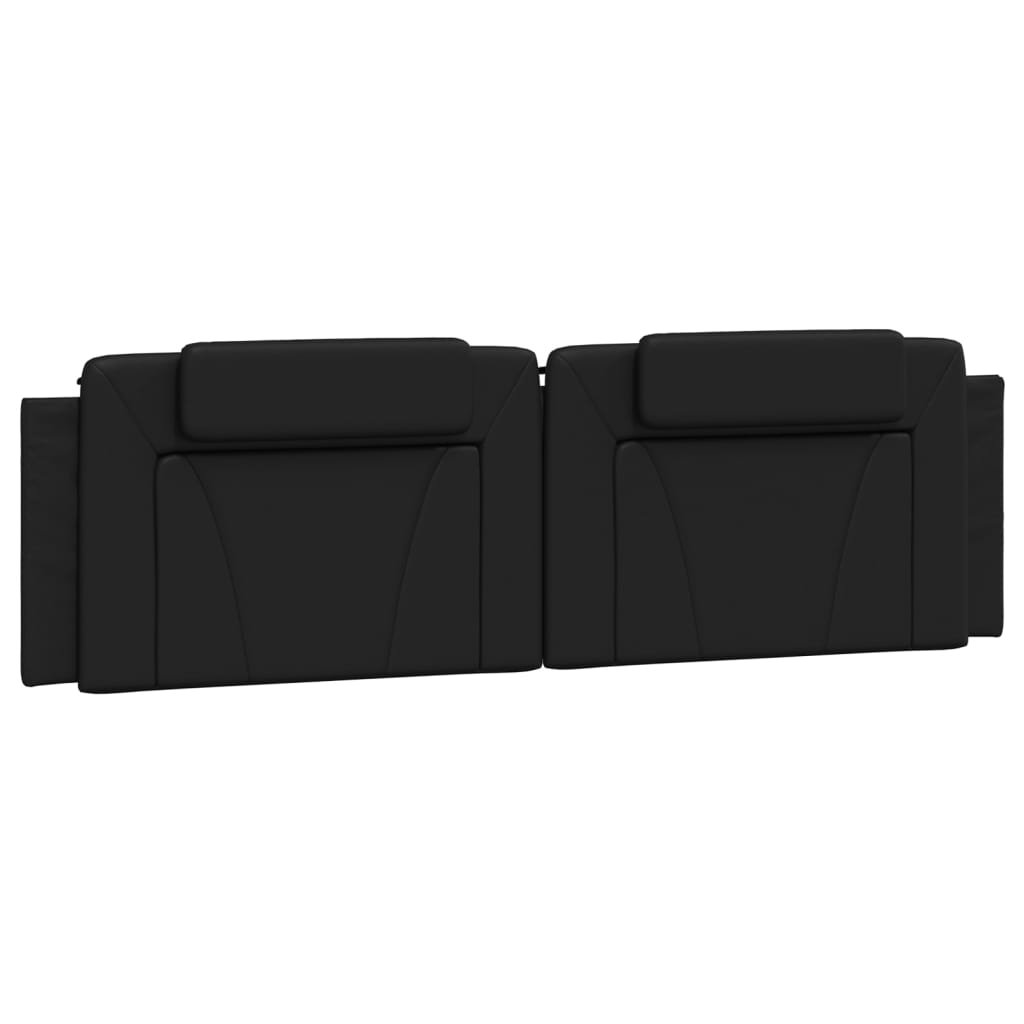 Cuscino Testiera Viana Nero 183 cm in Similpelle