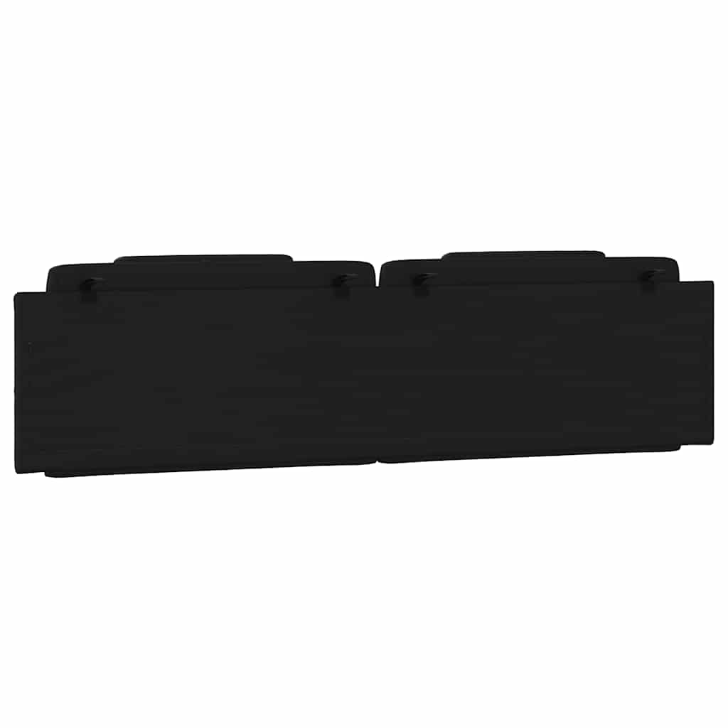 Cuscino Testiera Viana Nero 200 cm in Similpelle