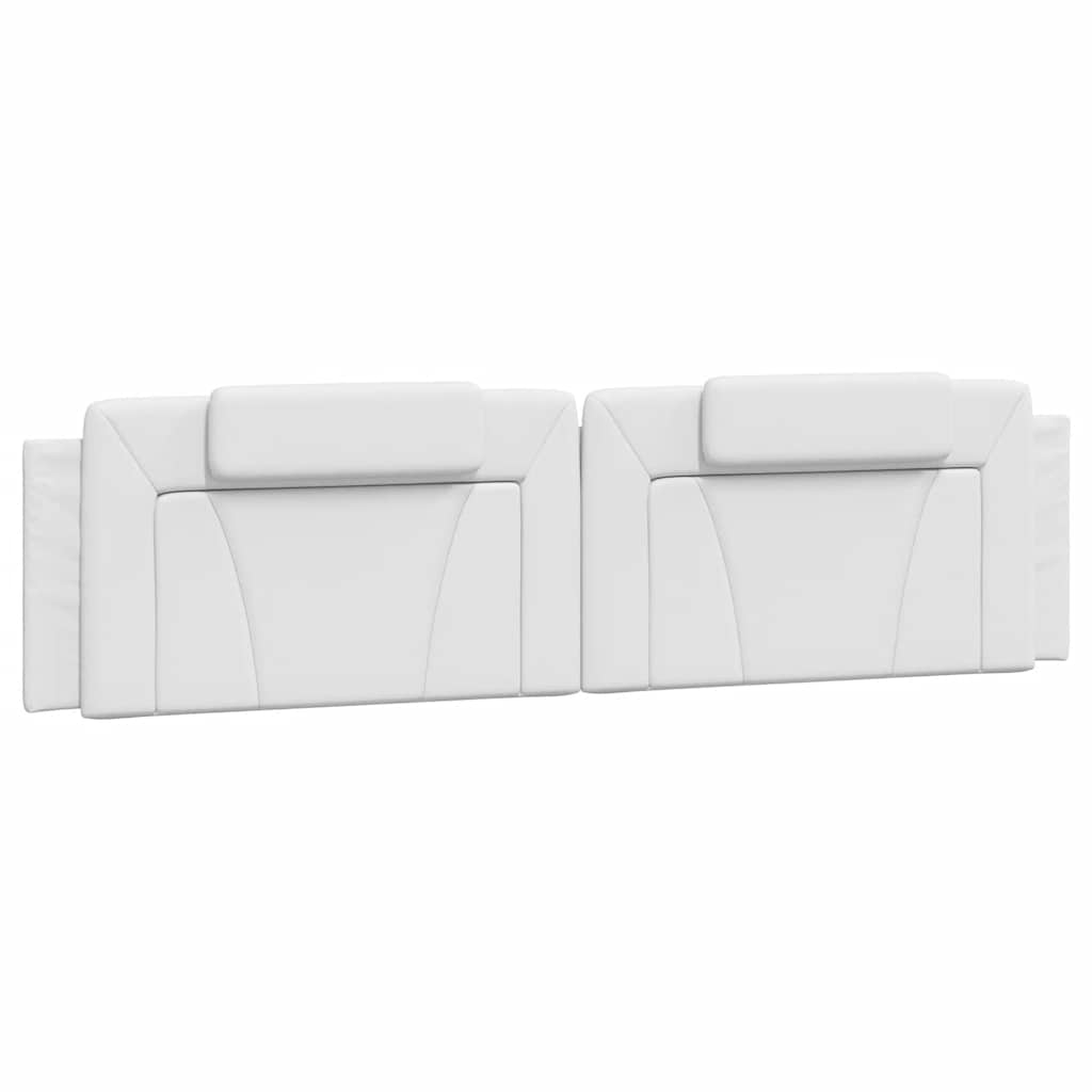 Cuscino Testiera Viana Bianco 200 cm in Similpelle
