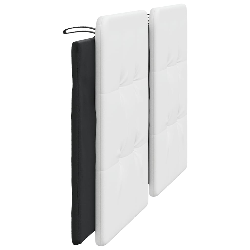 Cuscino Testiera Zadar Bianco e Nero 183 cm in Similpelle