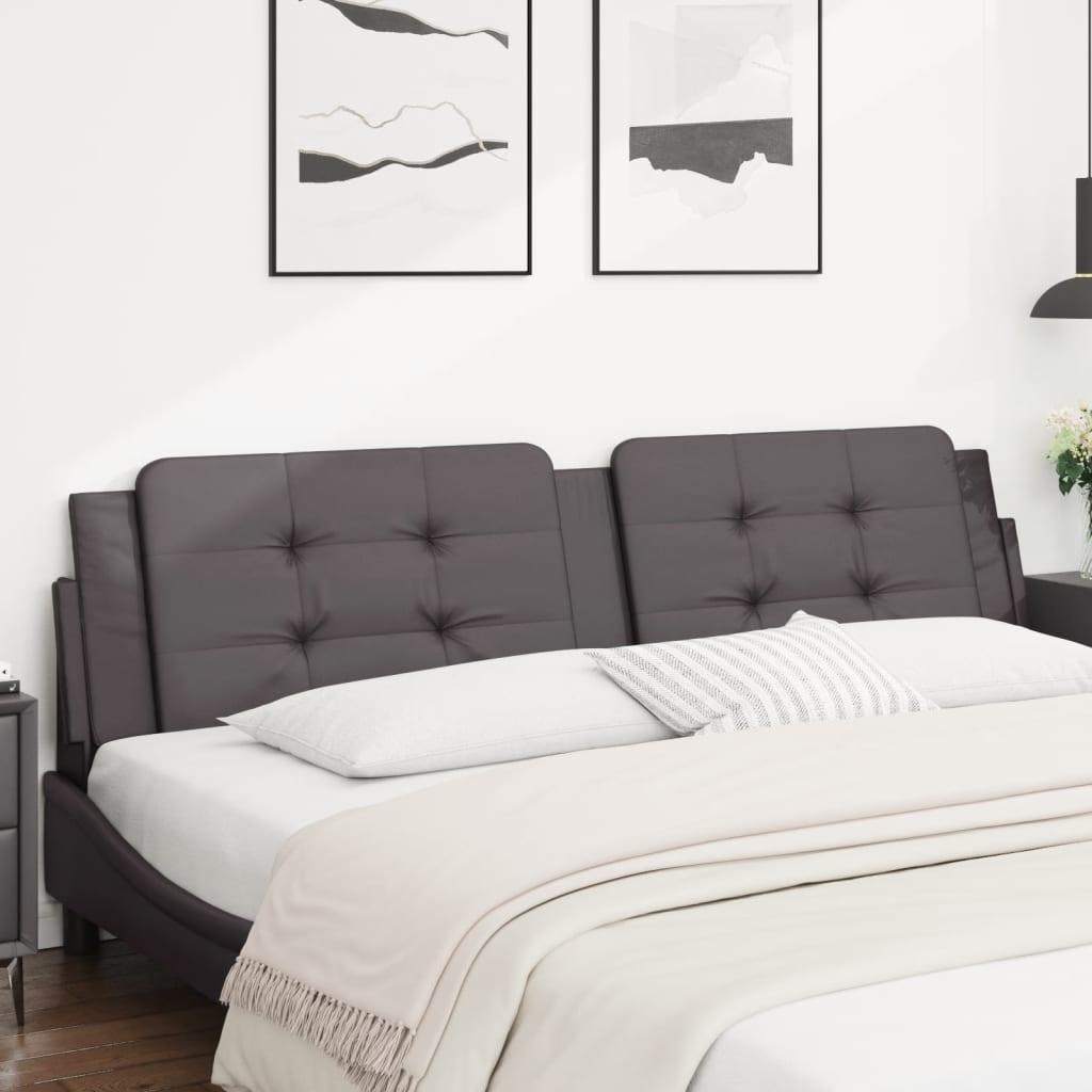 Cuscino Testiera Zadar Grigio 200 cm in Similpelle