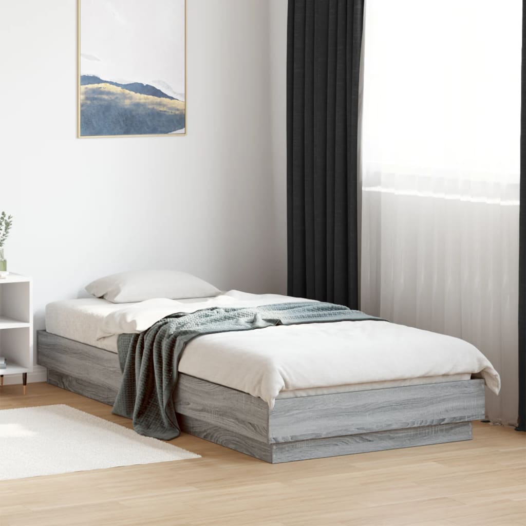 Giroletto con LED Grigio Sonoma 100x200 cm