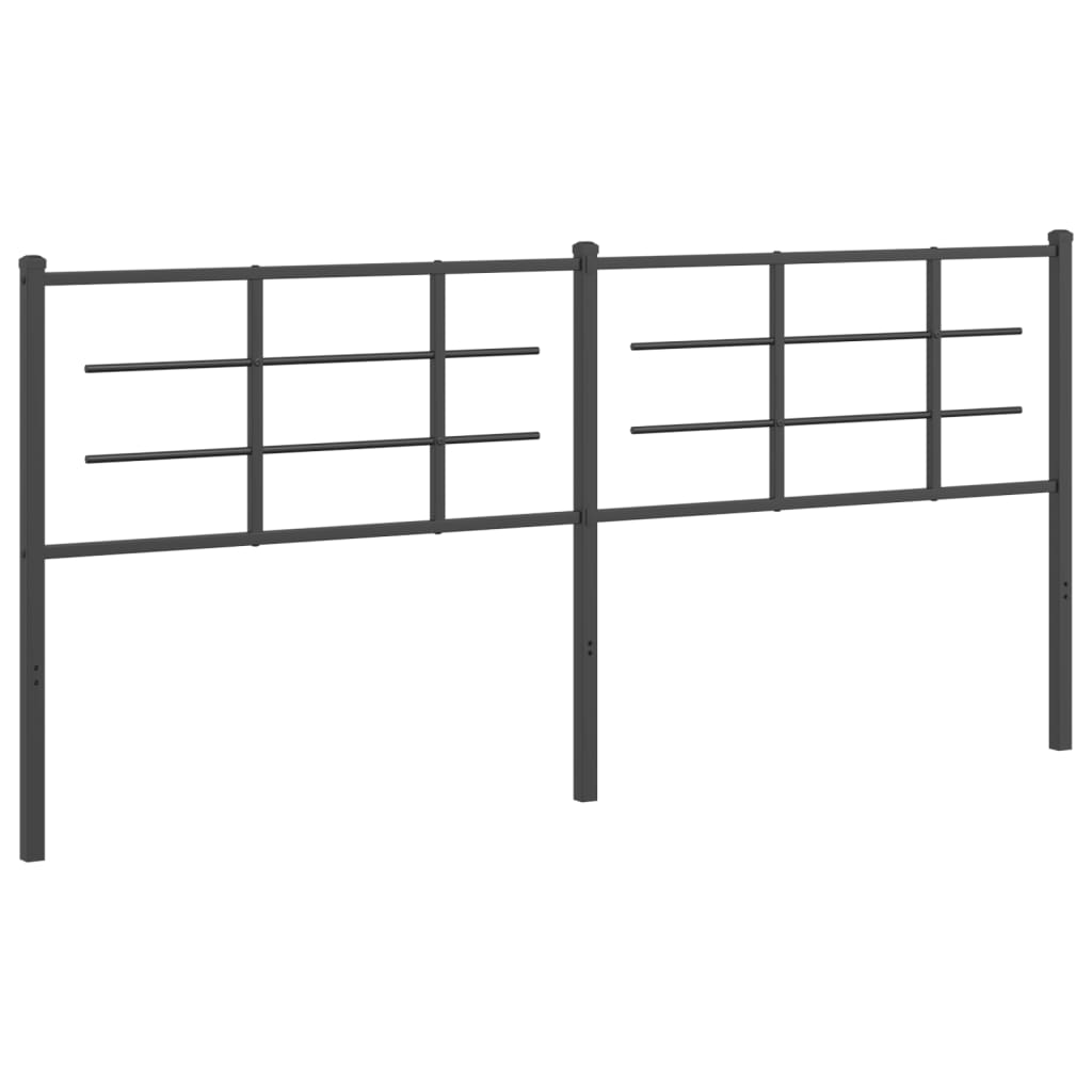 Testiera di Ricambio in Metallo Nero 193 cm