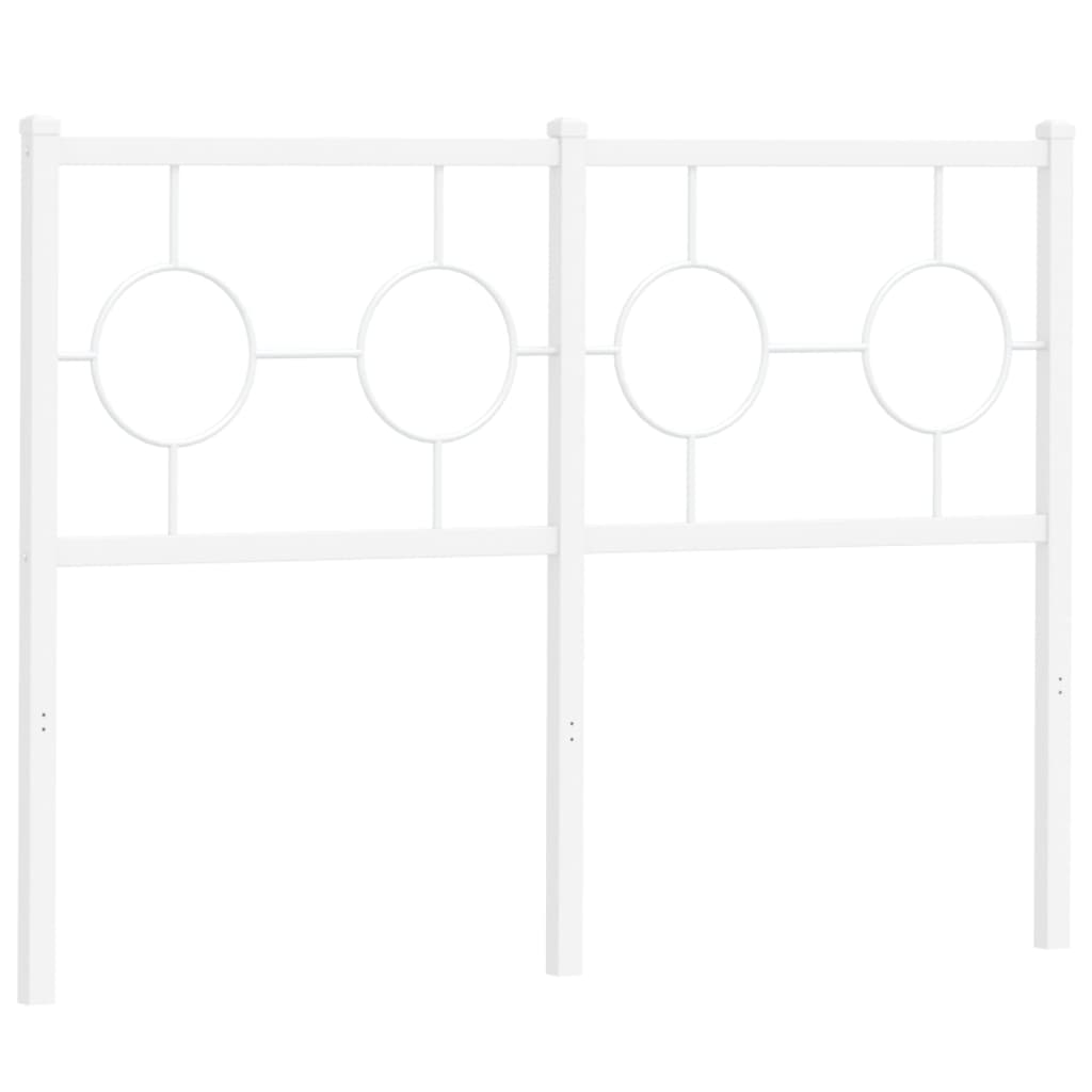 Testiera di Ricambio in Metallo Bianco 120 cm