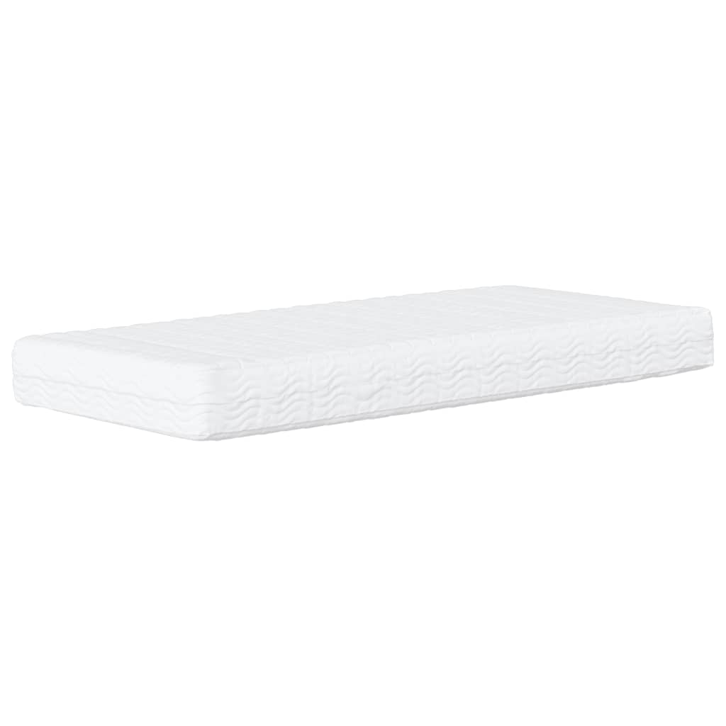Letto con Materasso Hanko Nero 90x190 cm in Velluto
