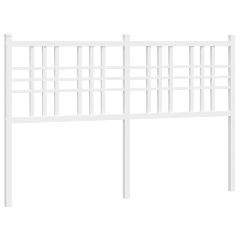 Testiera di Ricambio in Metallo Bianco 120 cm