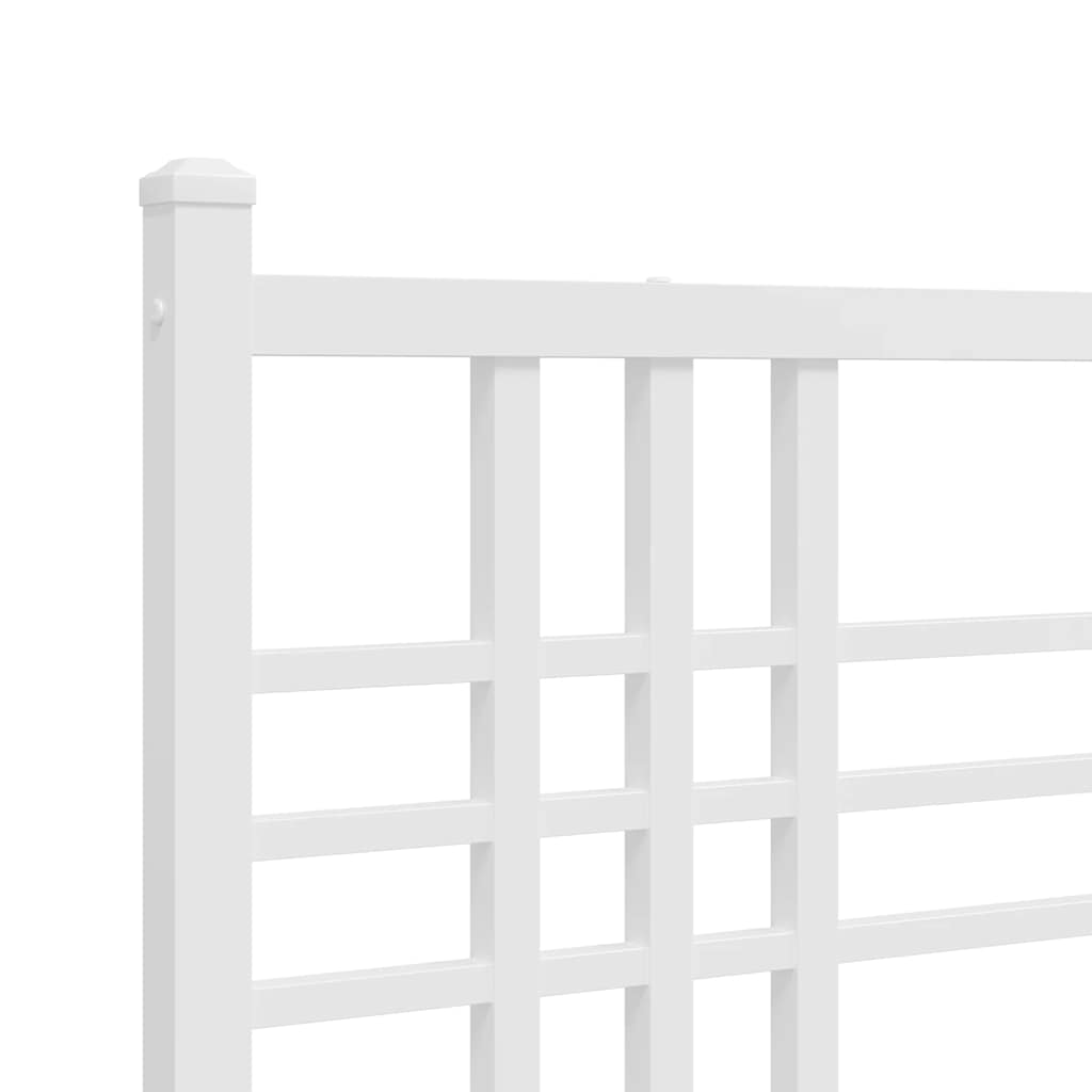 Testiera di Ricambio in Metallo Bianco 120 cm