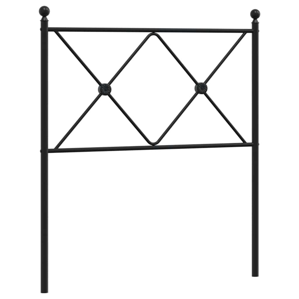 Testiera di Ricambio in Metallo Nero 75 cm