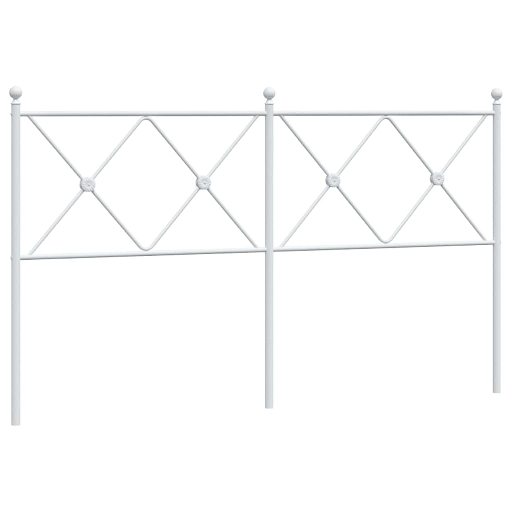 Testiera di Ricambio in Metallo Bianco 160 cm