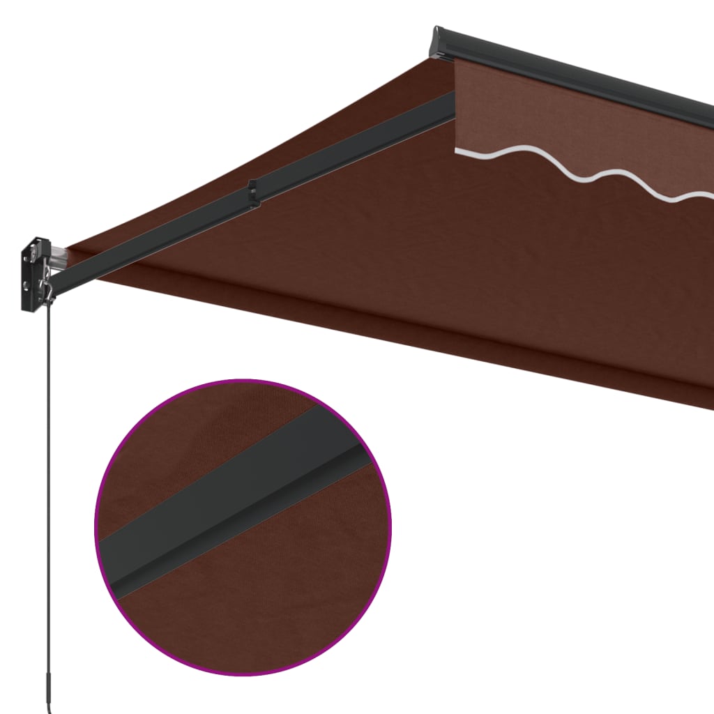 Tenda Sole Retrattile Manuale 350x250 cm Marrone