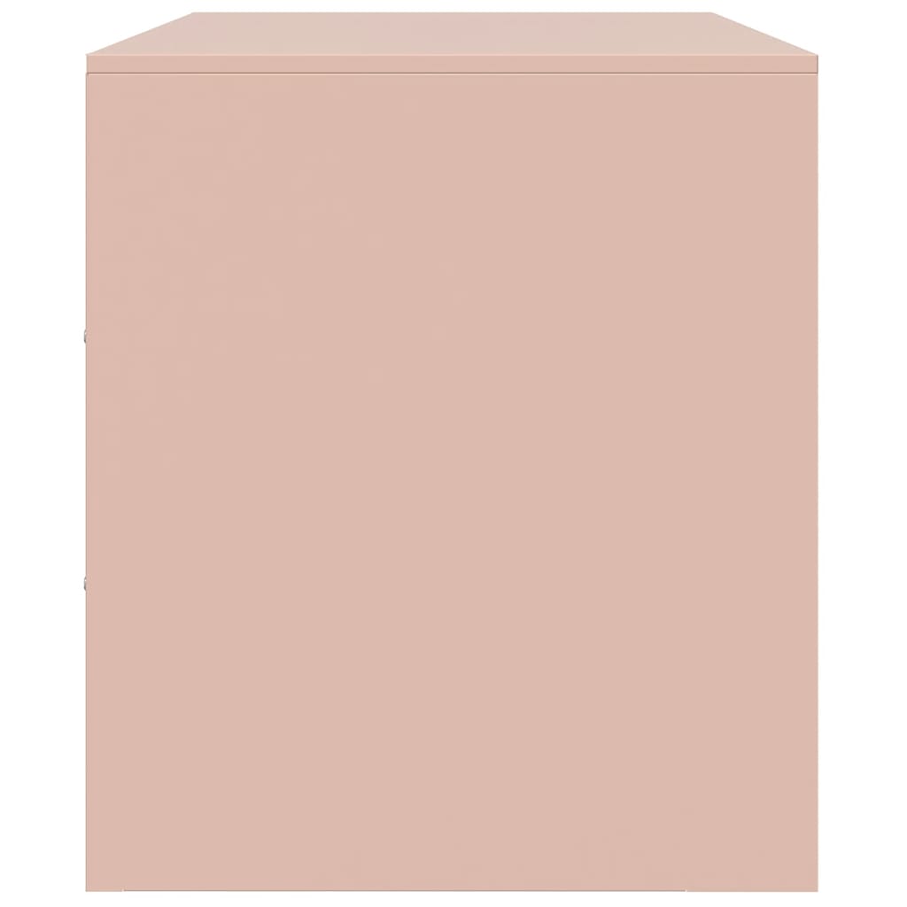 Mobili TV 2 pz Rosso 67x39x44 cm in Acciaio