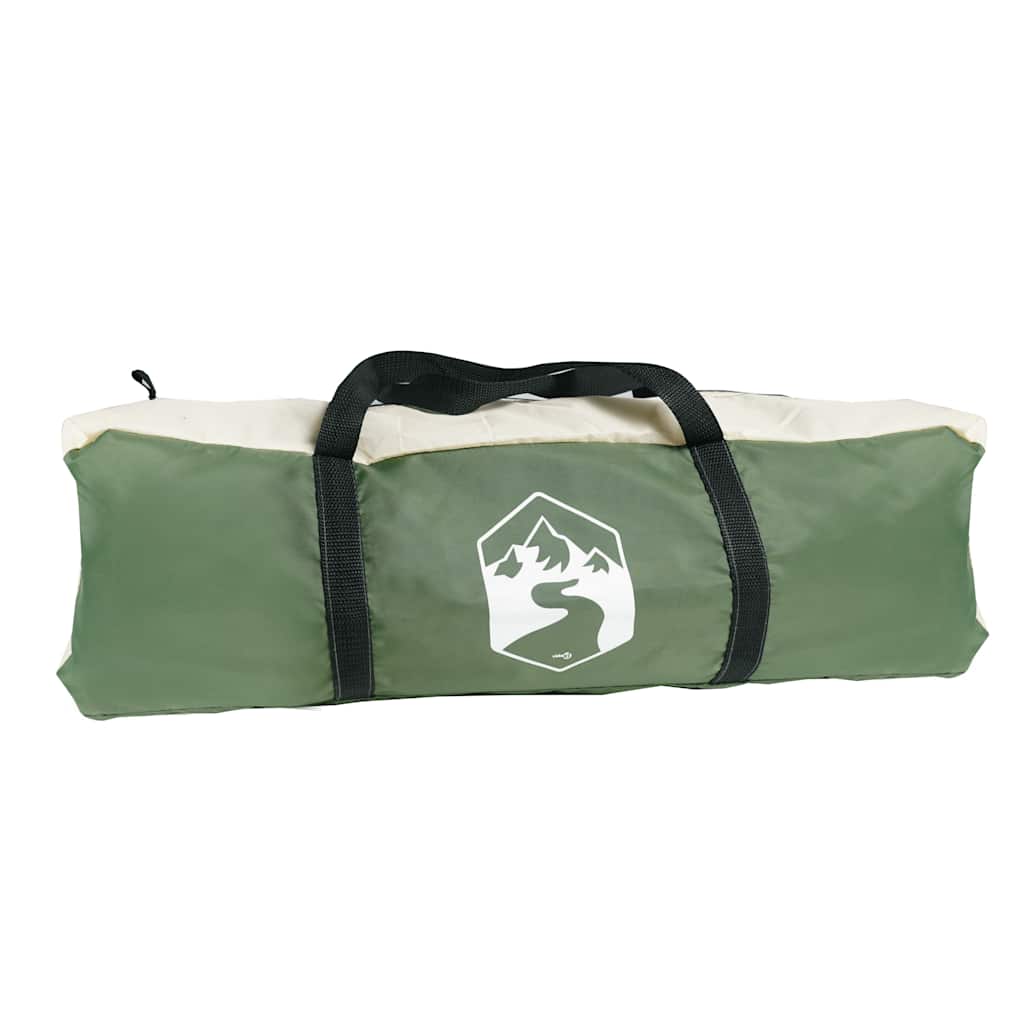 Tenda da Campeggio a Cabina per 4 Persone Verde Impermeabile