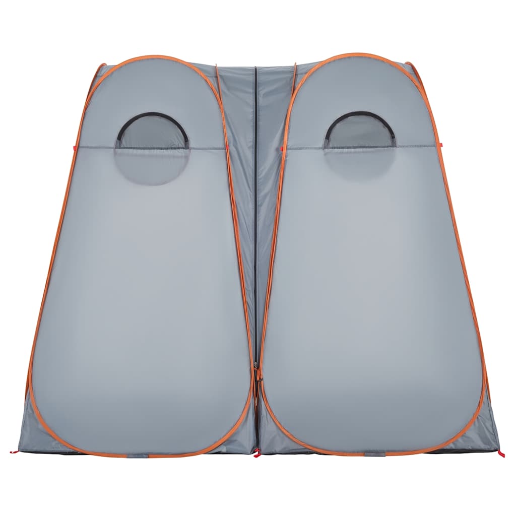 Tenda Privacy Pop-Up Grigio e Arancione Impermeabile