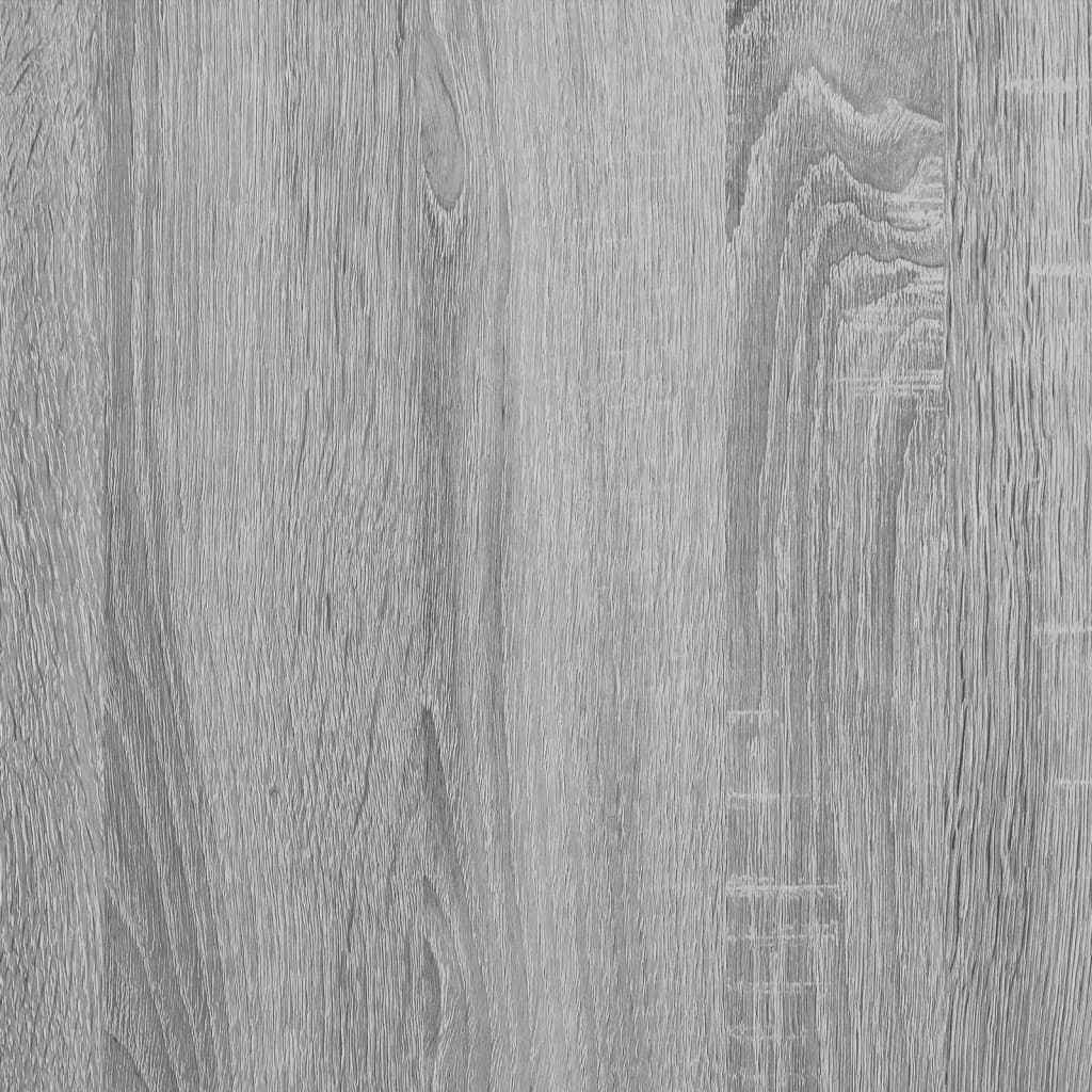 Giroletto Grigio Sonoma 75x190cm in Legno Multistrato e Metallo