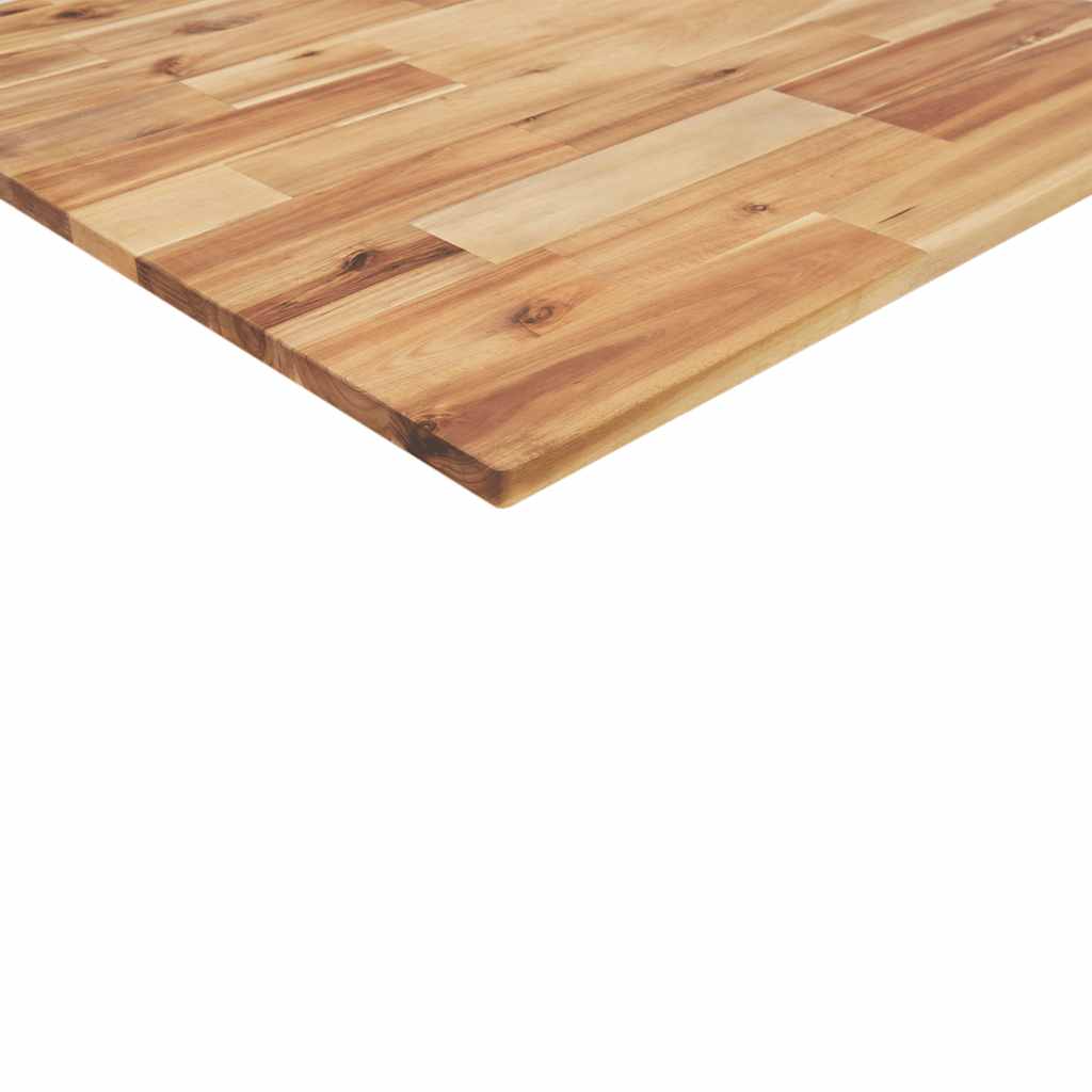 Piano Scrivania a Olio 100x80x2 cm Legno Massello Acacia