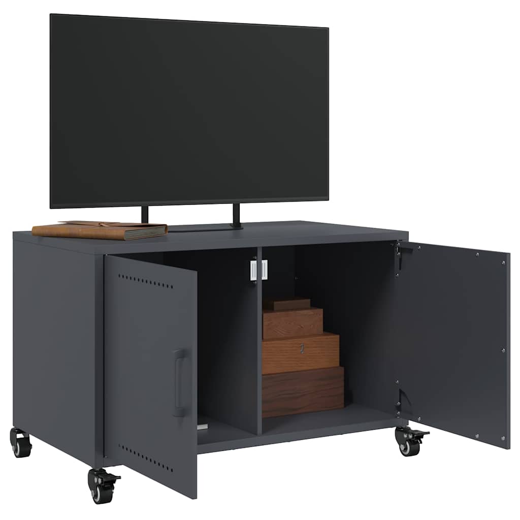 Mobile TV Antracite 68x39x43,5 cm in Acciaio