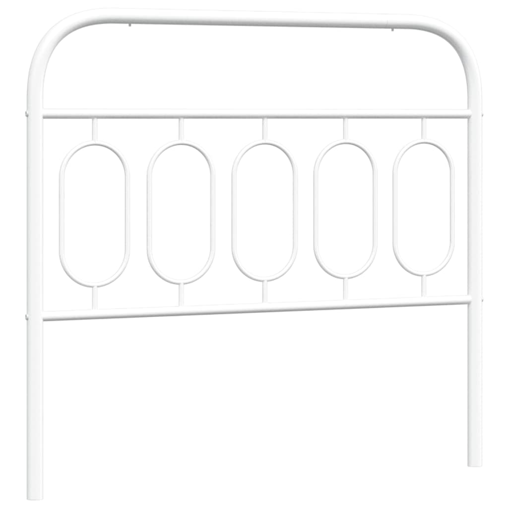 Testiera di Ricambio in Metallo Bianco 100 cm