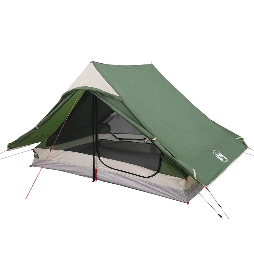 Tenda da Campeggio per 2 Persone Verde Impermeabile