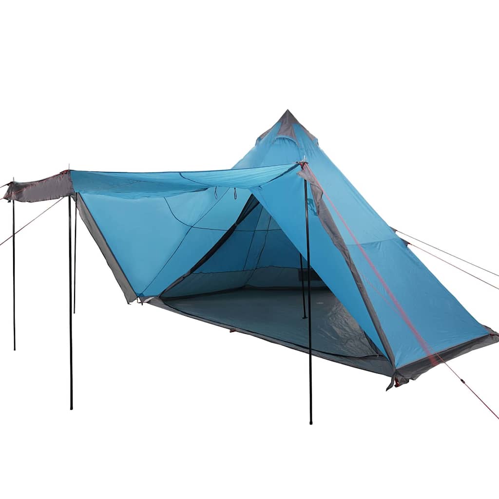 Tenda Familiare Tipi per 8 Persone Blu Impermeabile