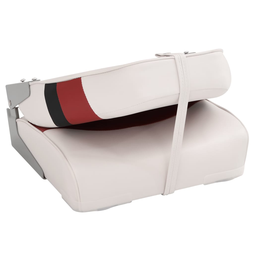 Sedile per Barca con Schienale Alto Pieghevole 44x38x55 cm