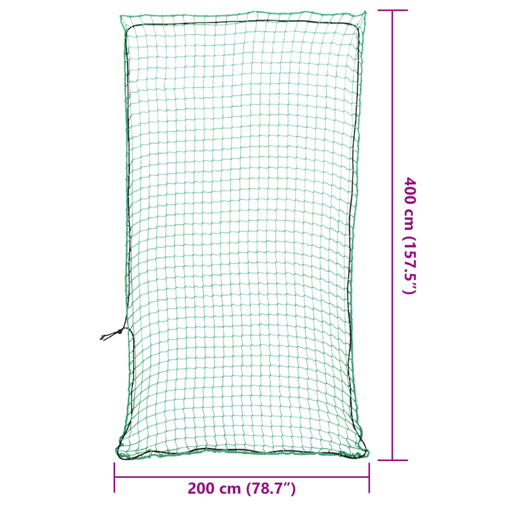 Rete per Rimorchio con Corda Elastica Verde 4x2 m in PP