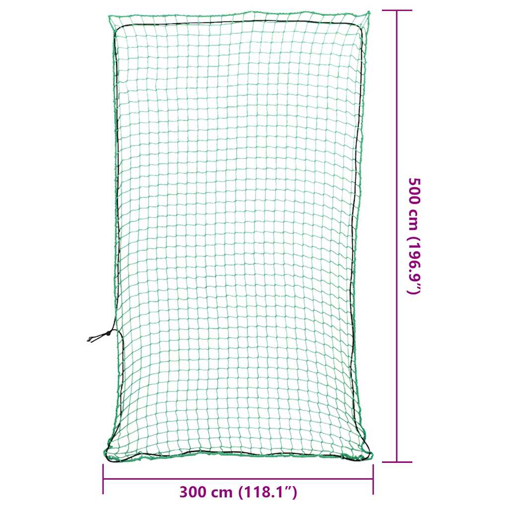 Rete per Rimorchio con Corda Elastica Verde 5x3 m in PP