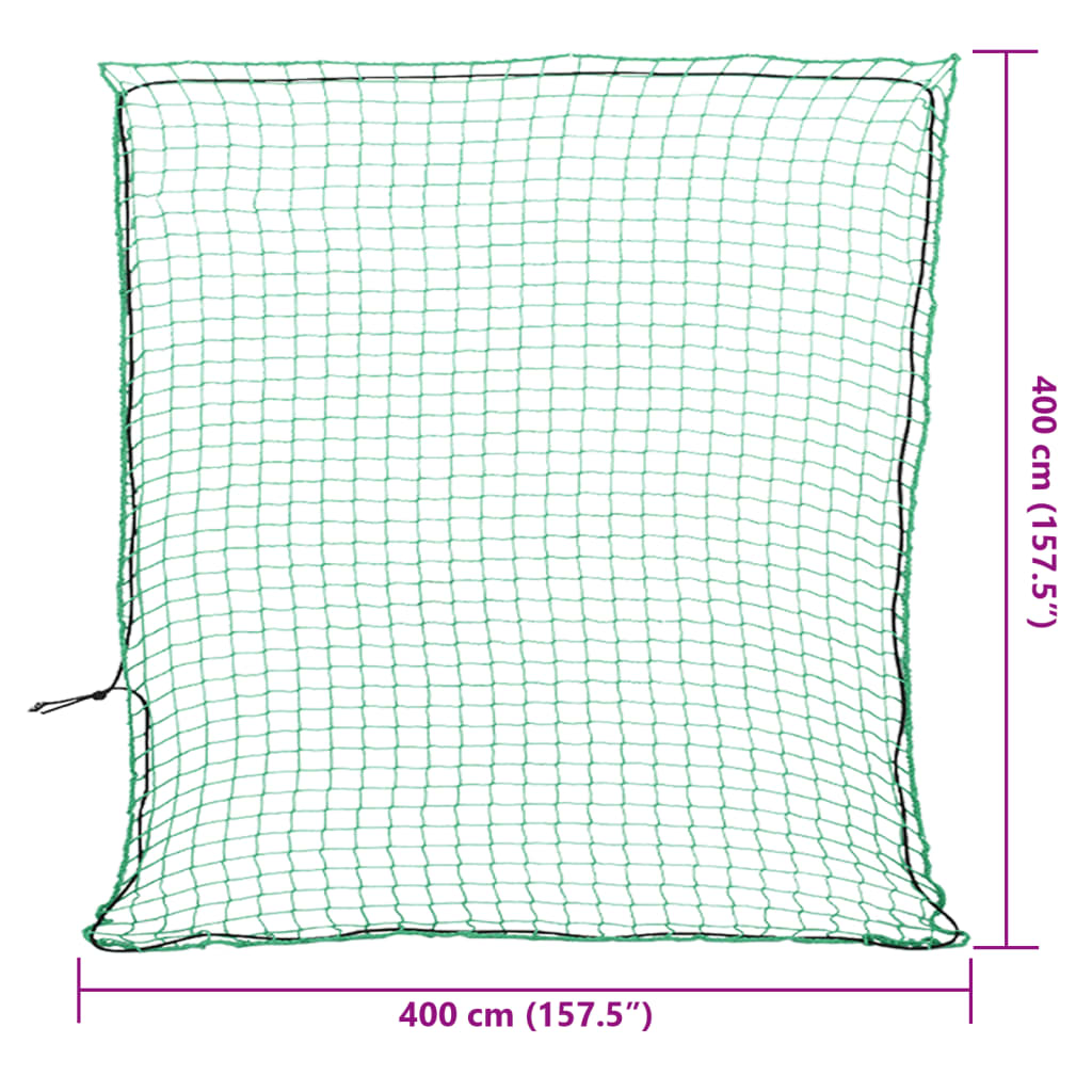 Rete per Rimorchio con Corda Elastica Verde 4x4 m in PP