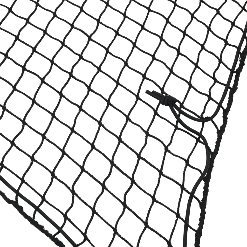 Rete per Rimorchio con Corda Elastica Nero 5x3 m in PP