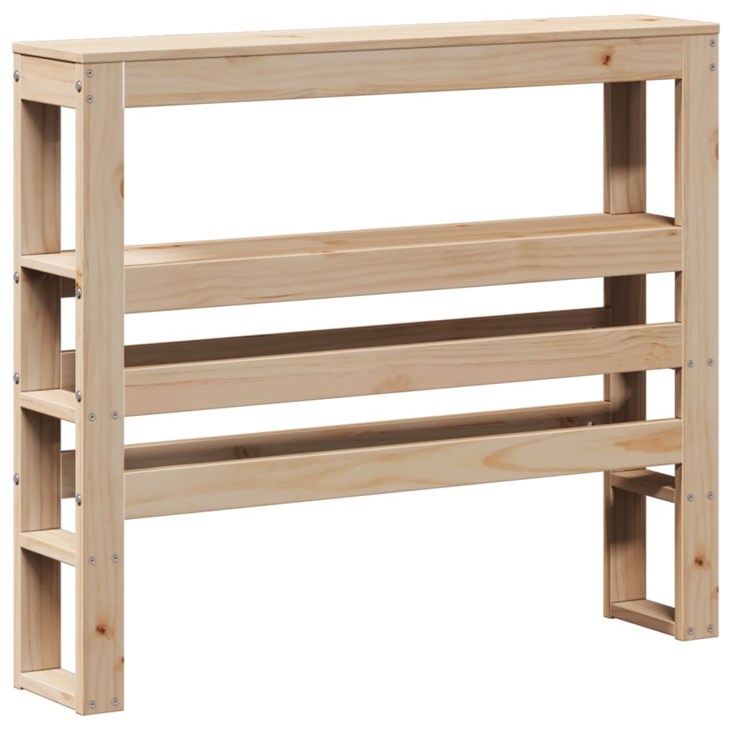 Testiera con Ripiani 75 cm in Legno Massello di Pino