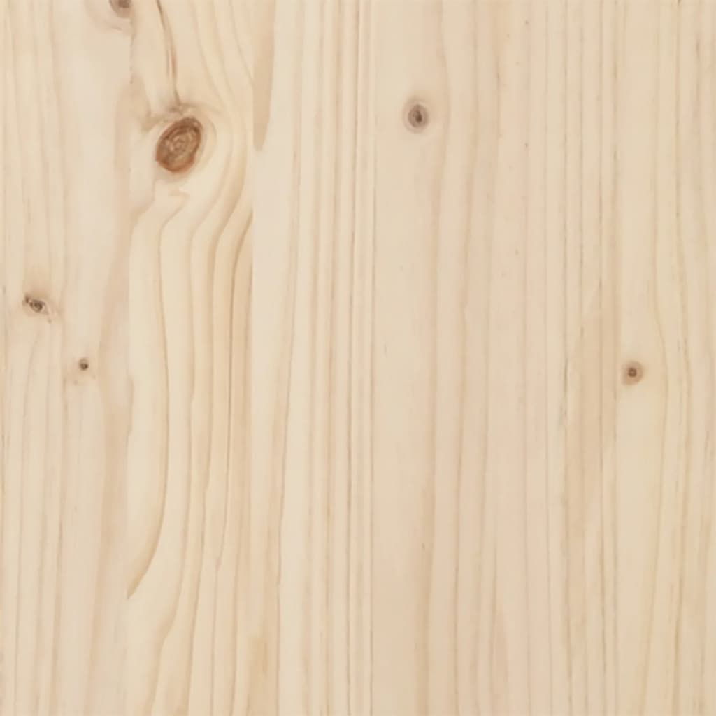 Testiera con Ripiani 75 cm in Legno Massello di Pino