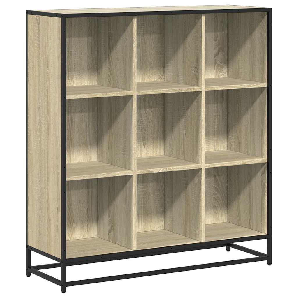 Libreria Rovere Sonoma 97,5x33x107,5 cm Multistrato e Metallo