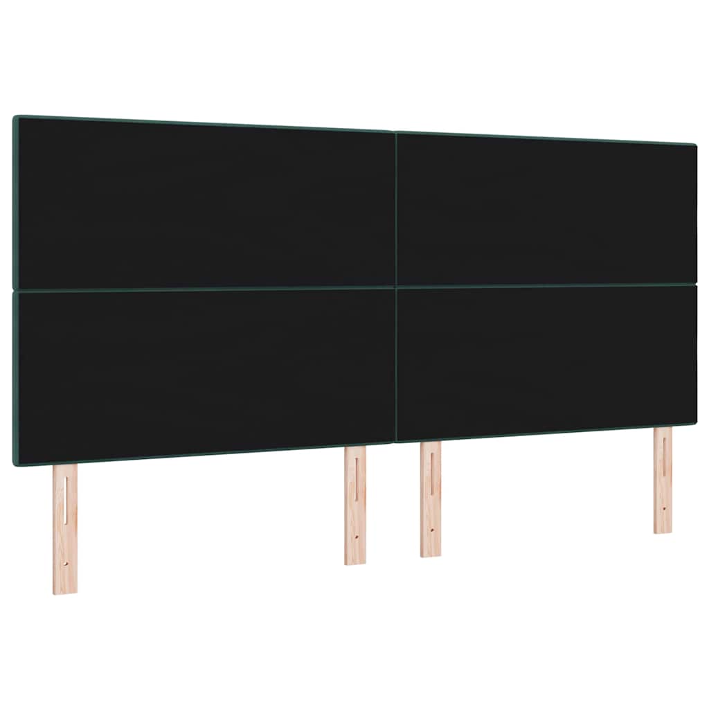 Testiera LED con strisce LED Verde 200 cm Velluto