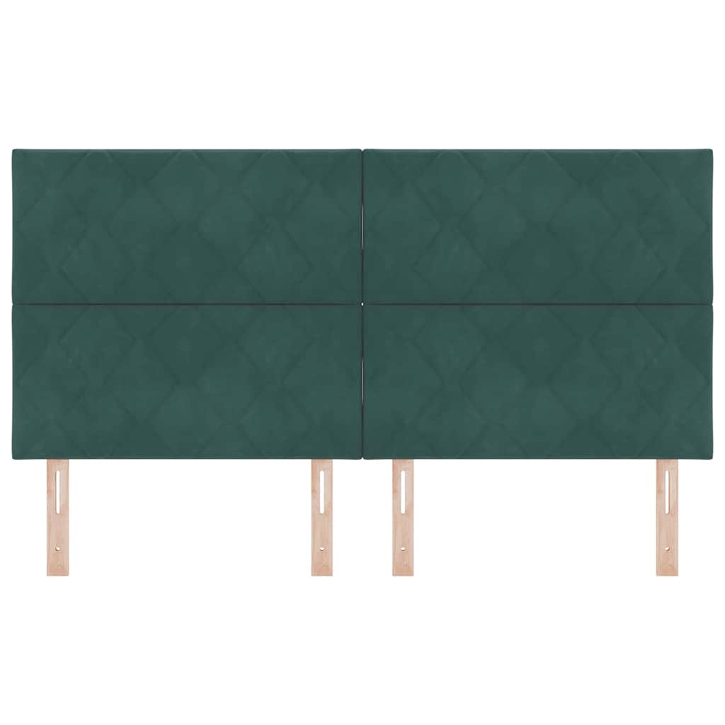 Testiera Verde Scuro 180 cm Velluto