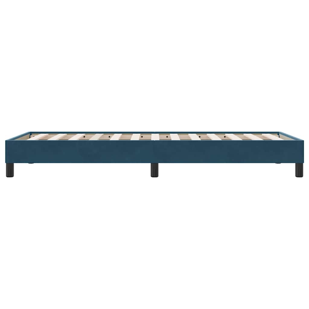 Giroletto senza Materasso Blu Scuro 100x210 cm in Velluto