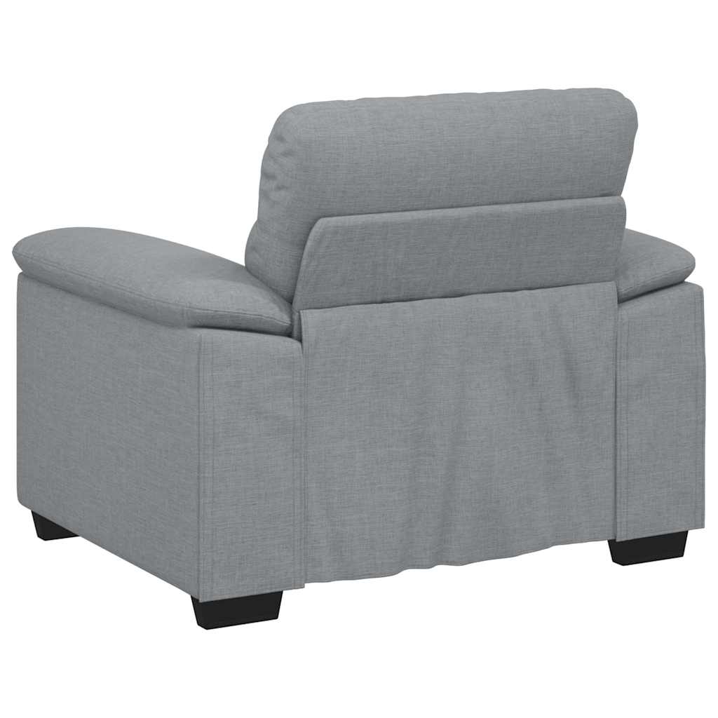 Poltrona Grigio Chiaro 100x81x84 cm in Tessuto