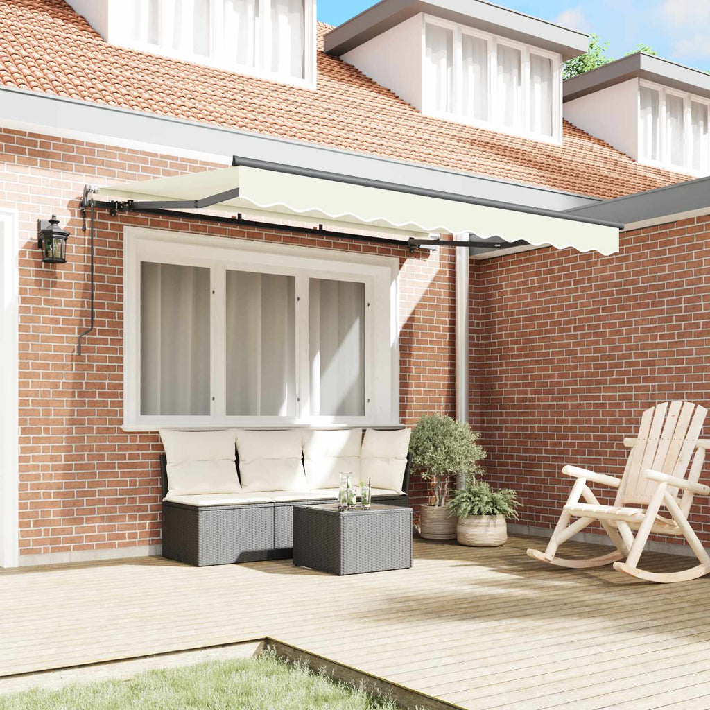 Tenda retrattile Crema 250 x 200 cm Tessuto