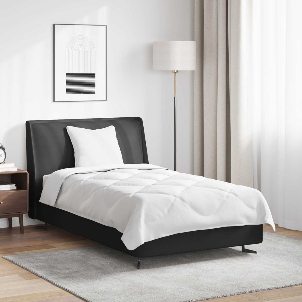 Piumone con cuscino 2 pz Bianco Microfibra