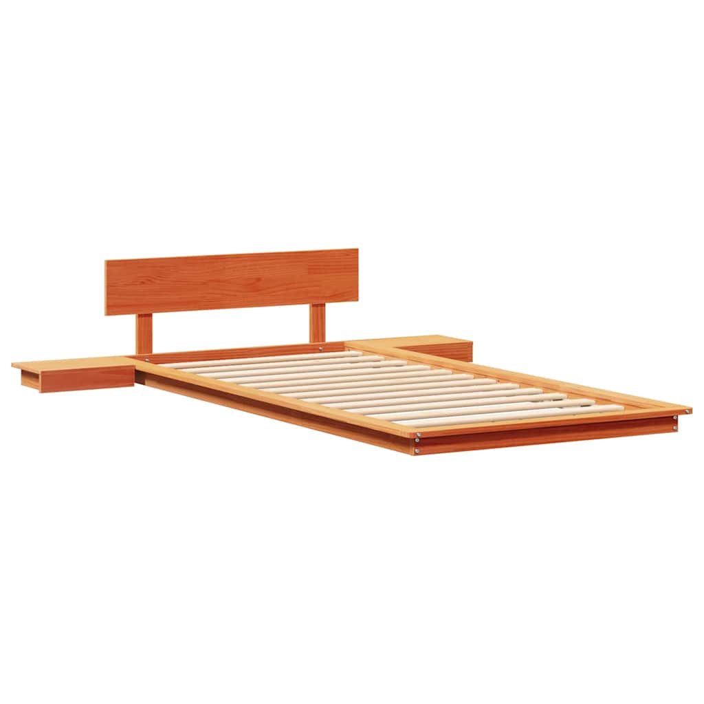 Struttura del letto Marrone 90 x 200 cm legno