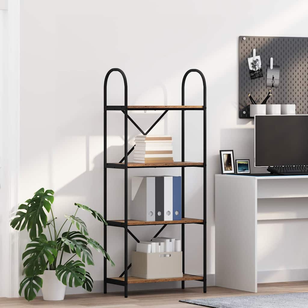 Libreria 4 livelli 60 x 30 x 146 cm Legno ingegnerizzato