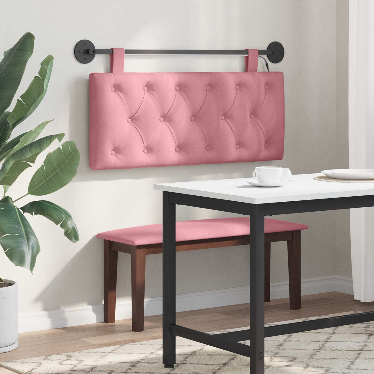 Testiera sospesa Rosa Velluto