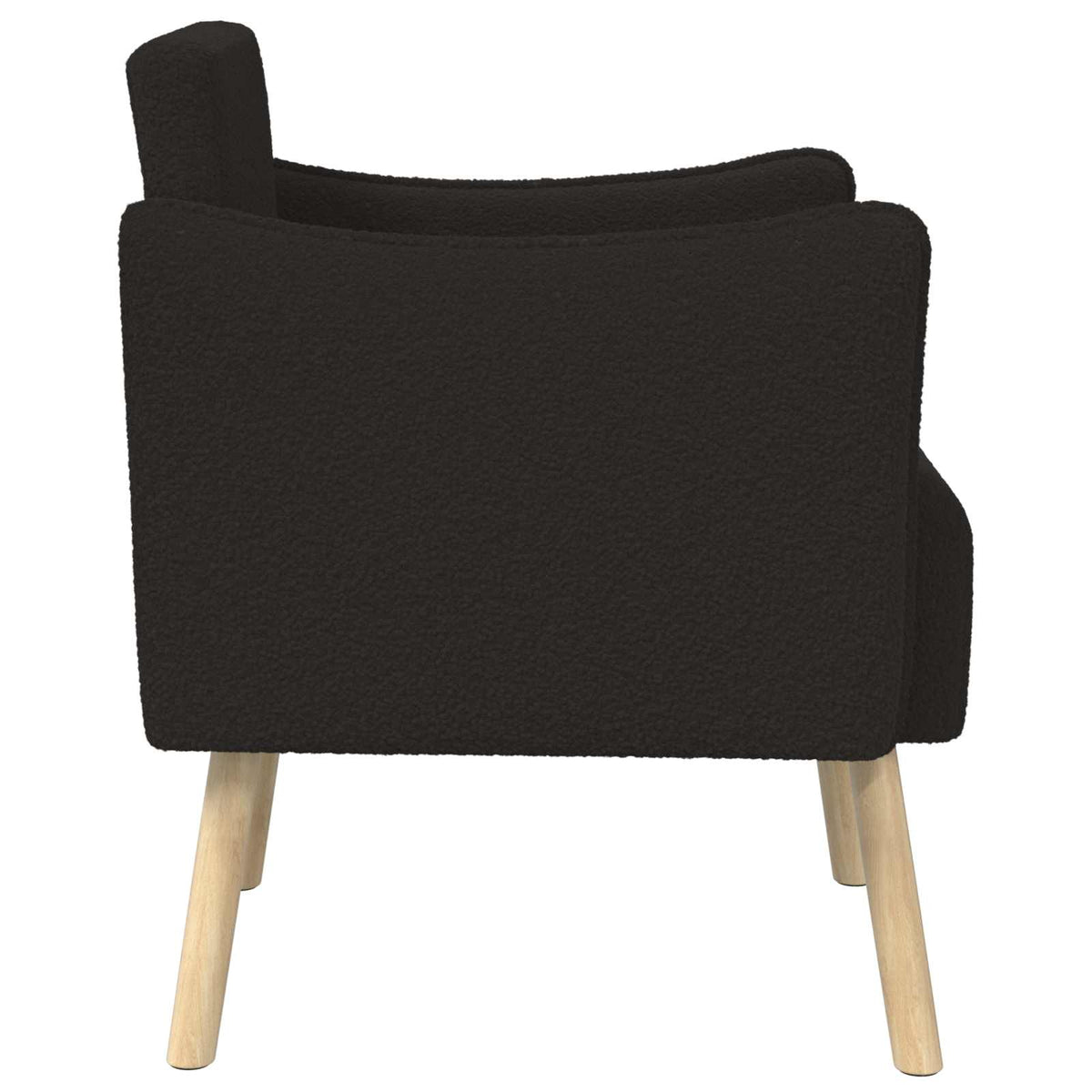 Sedia d'accento Nero Bouclé