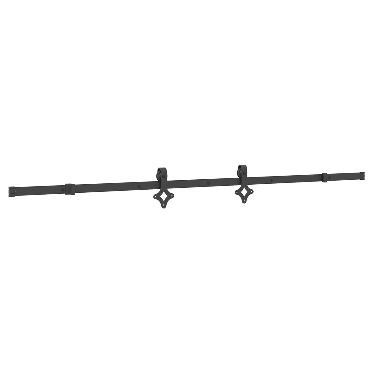 Porta scorrevole NARVIK Naturale e Nero 80 x 210 cm (213,5 cm)