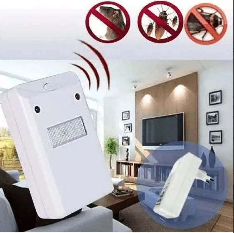 Dispositivo Repellente Ultrasuoni da Interno – Allontana Roditori, Topi, Ratti, Talpe, Formiche e Ragni