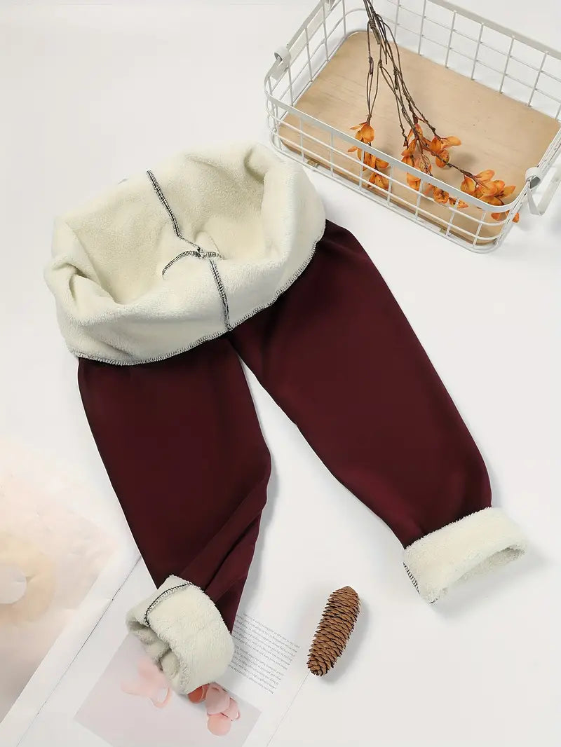 Leggings imbottiti estremamente caldi MissCashmere Rosso Tg S/M